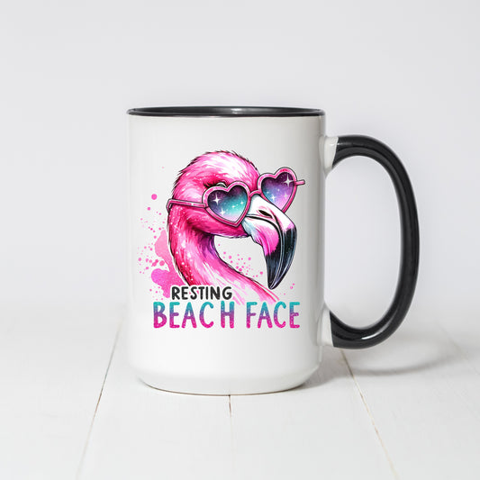 Resting Beach Face 15oz Coffee Mug