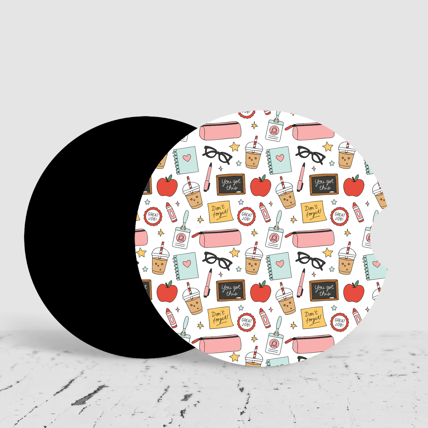 School Days Car Coasters