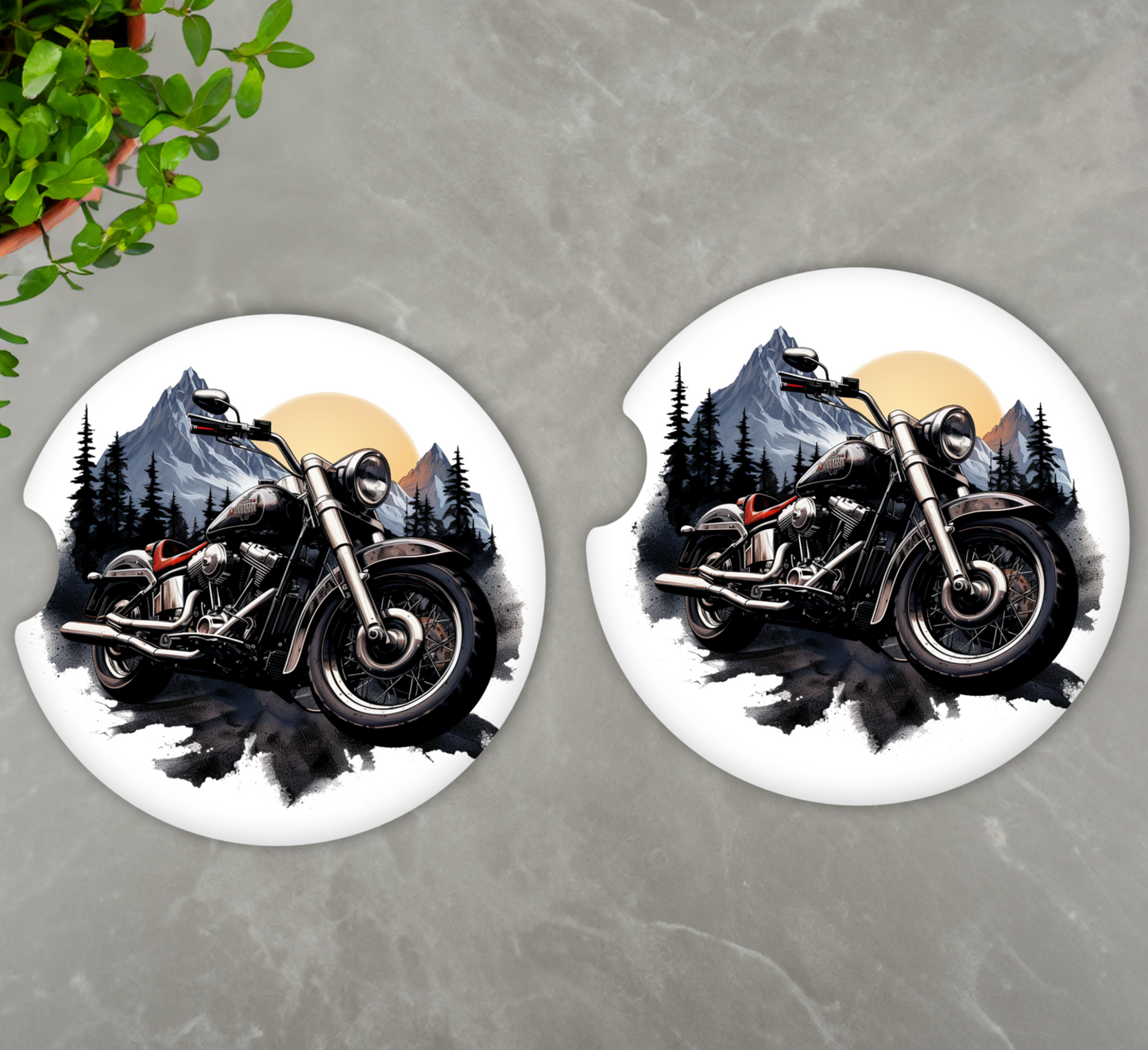 Motorcycle Car Coasters