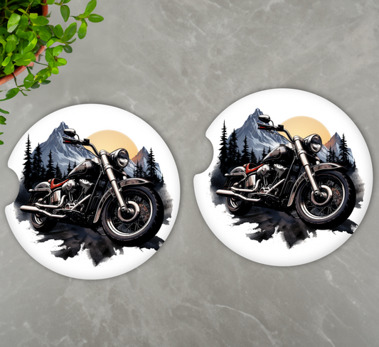 Motorcycle Car Coasters