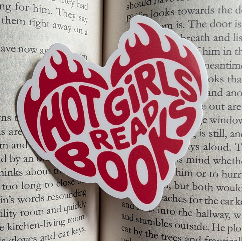 Hot Girls Read Books Sticker