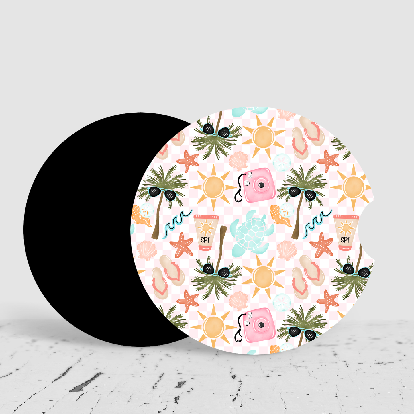 Beachy Car Coasters