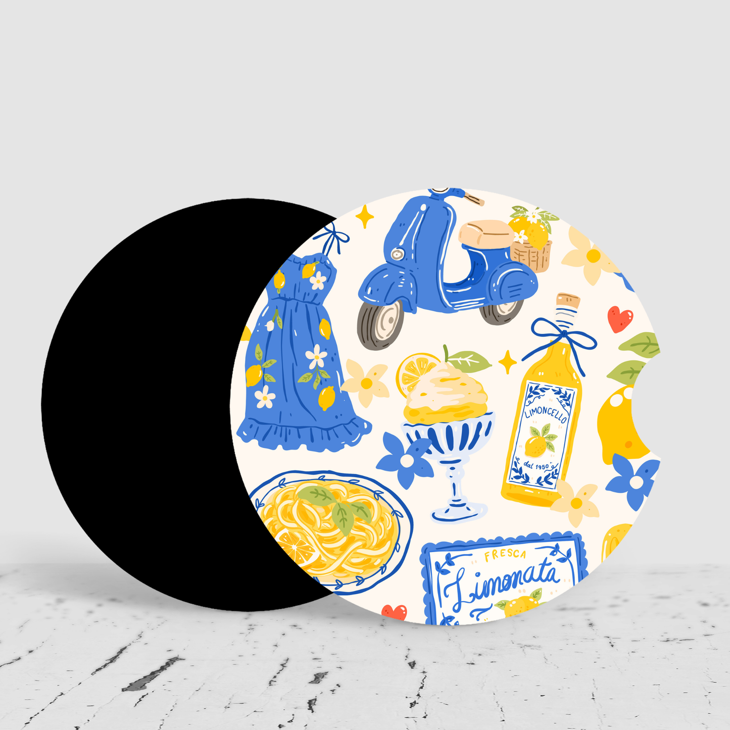 Italian Summer Car Coasters