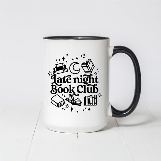 Late Night Book Club Coffee Mug